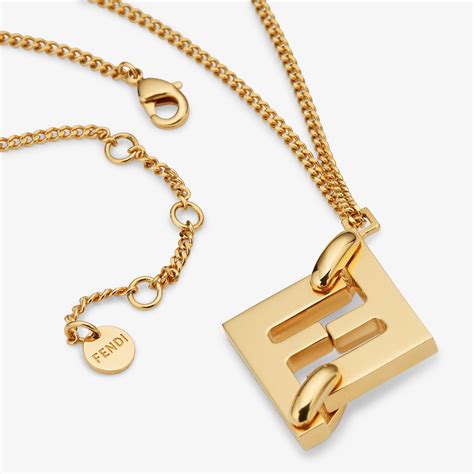 fendi necklace gold
